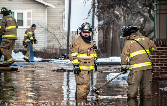 MFD Battles Fire In Frigid Tems