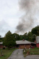 Smoke showing from almost 1/2 mile away