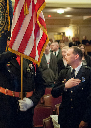 Concord Fire Honor Guard Presenting Colors