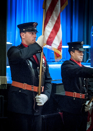 Concord Fire Honor Guard Presenting Colors