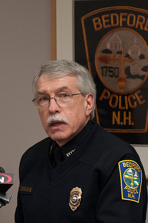 Bedford NH Police Chief John J. Bryfonski at the press conference  1-7-12