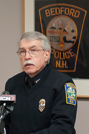 Bedford NH Police Chief John J. Bryfonski at the press conference  1-7-12