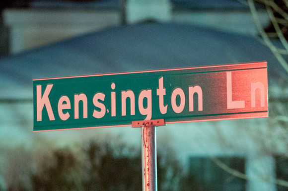 Street sign in neighborhood