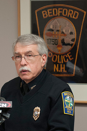 Bedford NH Police Chief John J. Bryfonski at the press conference  1-7-12