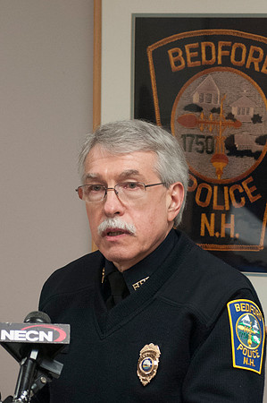 Bedford NH Police Chief John J. Bryfonski at the press conference  1-7-12