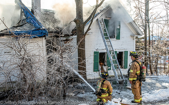 MFD Battles Fire In Frigid Tems