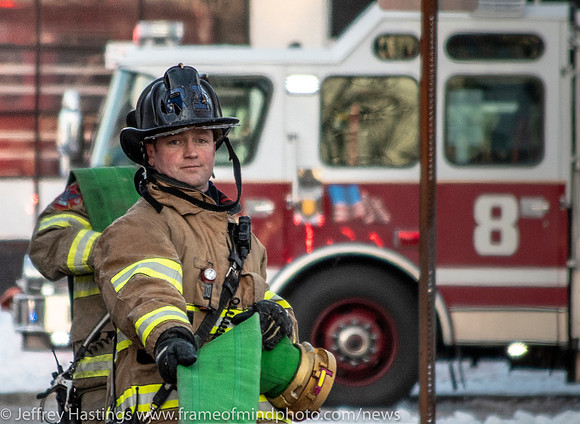 MFD Battles Fire In Frigid Tems