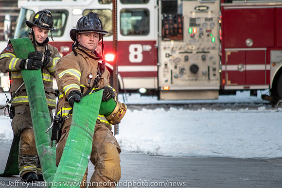 MFD Battles Fire In Frigid Tems