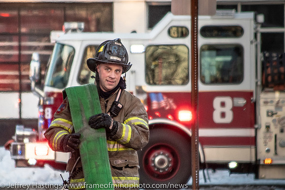MFD Battles Fire In Frigid Tems
