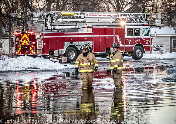 MFD Battles Fire In Frigid Tems