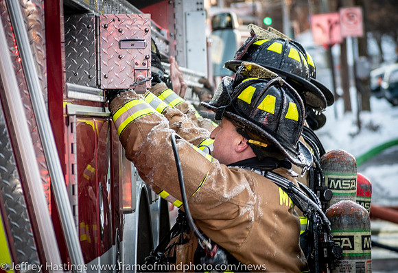 MFD Battles Fire In Frigid Tems