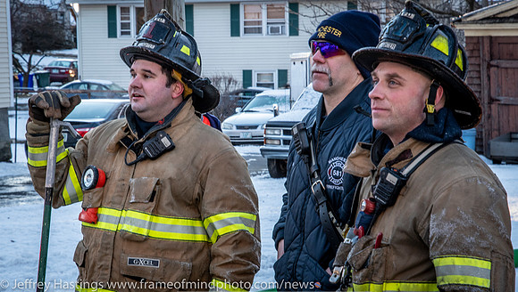 MFD Battles Fire In Frigid Tems