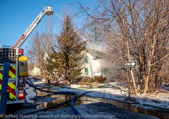 MFD Battles Fire In Frigid Tems