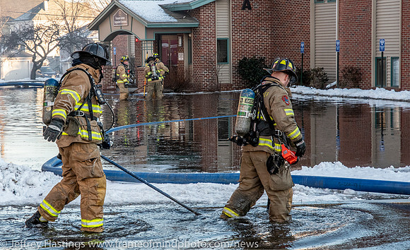 MFD Battles Fire In Frigid Tems