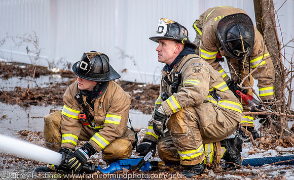 MFD Battles Fire In Frigid Tems