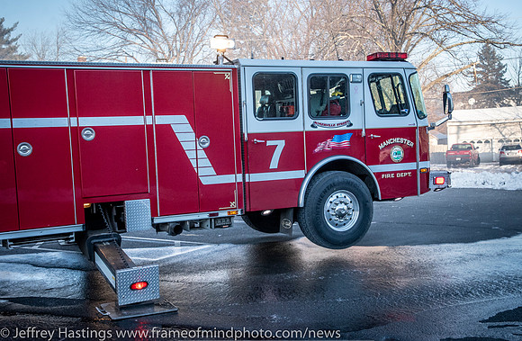 MFD Battles Fire In Frigid Tems