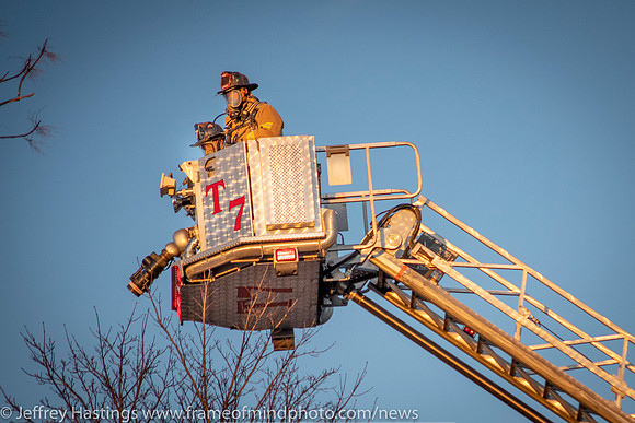 MFD Battles Fire In Frigid Tems