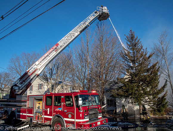 MFD Battles Fire In Frigid Tems