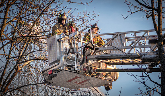 MFD Battles Fire In Frigid Tems