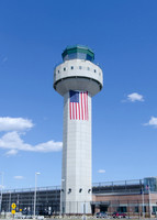Honor Flight MHT Airport Tower With Flag